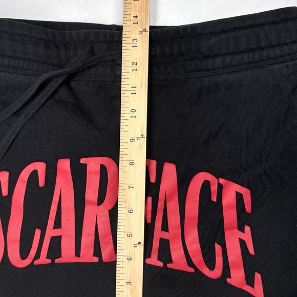 Scarface "The World Is Yours" Large Sweatpants Joggers Black Spellout 2 Sided EC - Picture 5 of 10